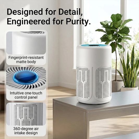 USB Powered New Mini Air Purifier Negative Ion Filter to eliminate formaldehyde odors smoke dust particles for Home Office Use