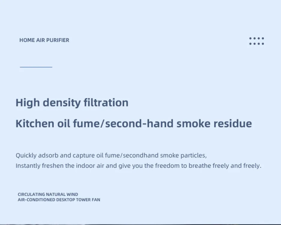 Negative Ion Mini Desktop Home USB Purifier Remove Smoke and Odor and Dust Particles HEPA Filter Efficient Purifying Air