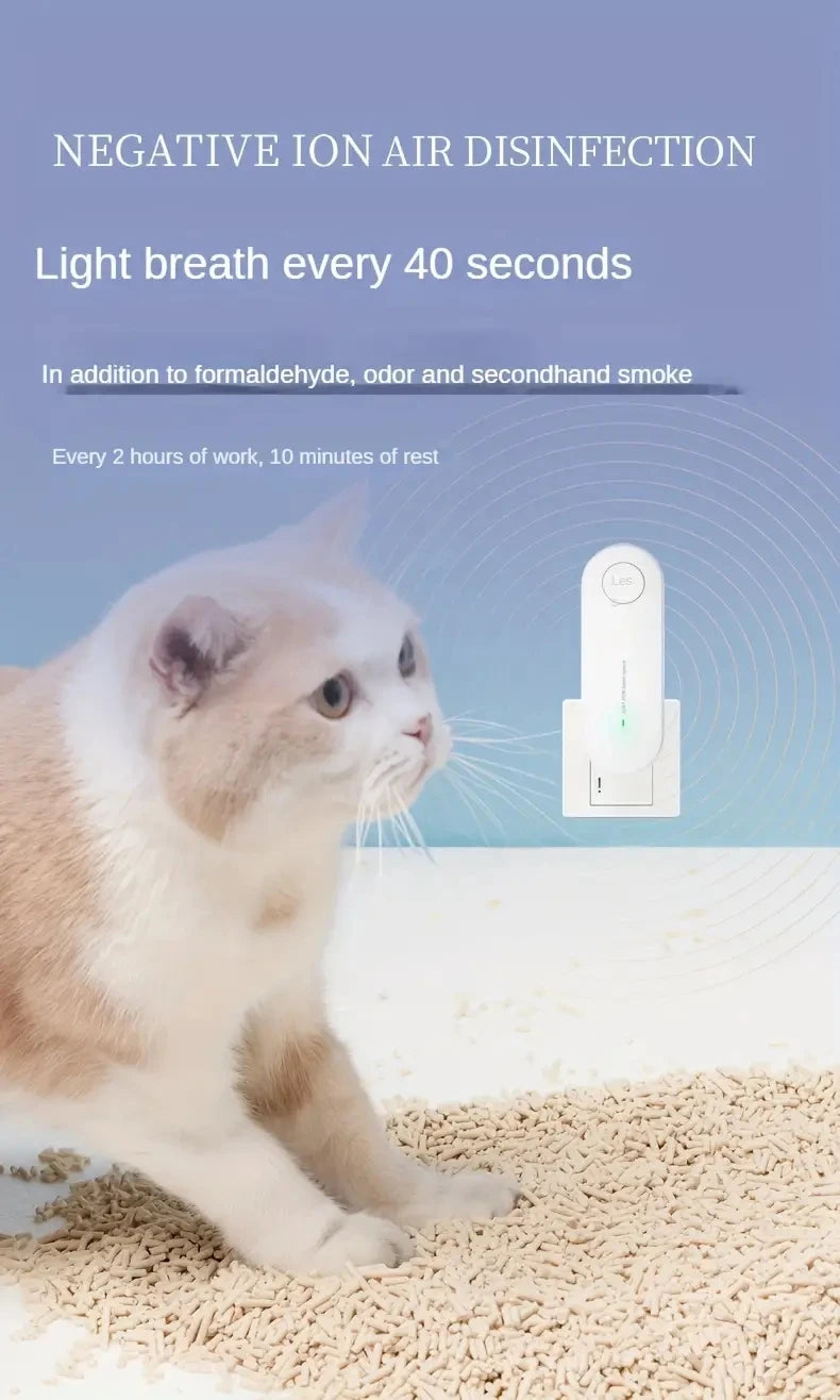 Air Purifier Portable Air Purification Plug-in Negative Ion Generator Odor Eliminator moke Remover Air Freshener Indoors