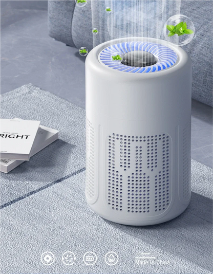 HOMEFISH USB Air Purifier Negative Ion Household Air Formaldehyde Removal Odor Filtration Indoor Odor Removal