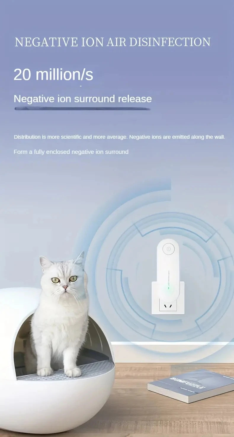 Air Purifier Portable Air Purification Plug-in Negative Ion Generator Odor Eliminator moke Remover Air Freshener Indoors