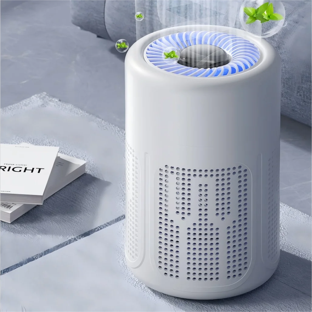 HOMEFISH USB Air Purifier Negative Ion Household Air Formaldehyde Removal Odor Filtration Indoor Odor Removal