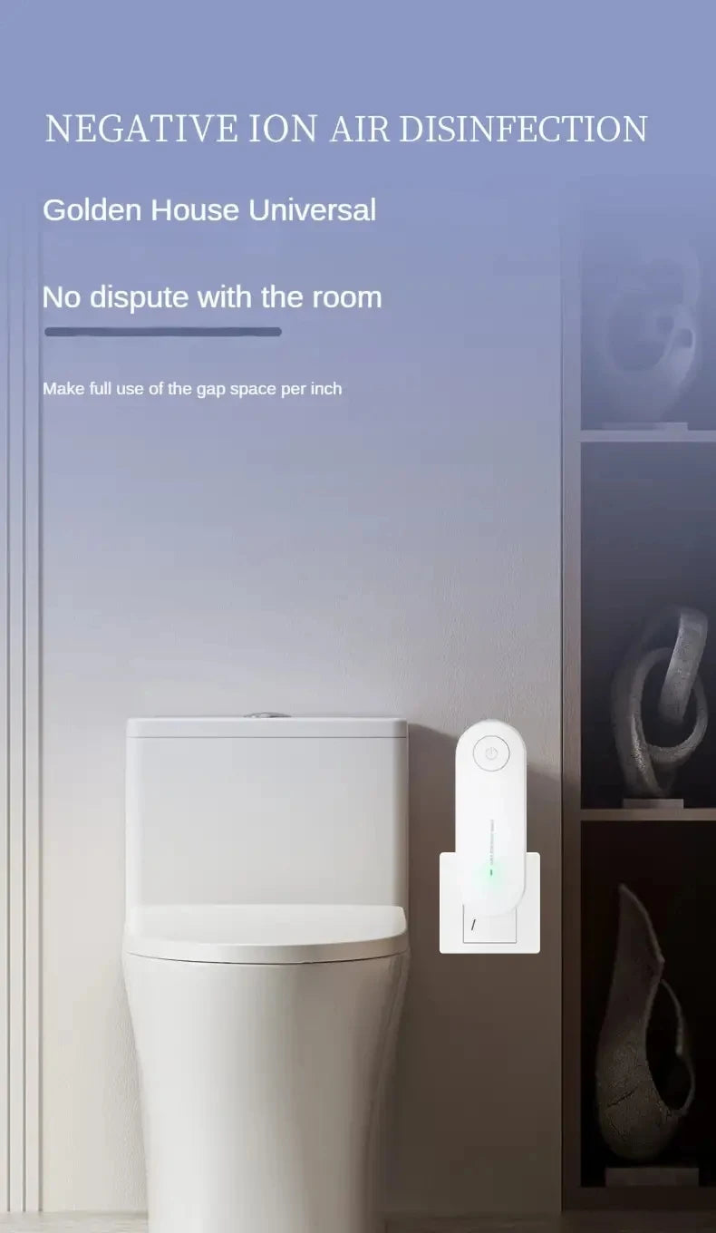 Air Purifier Portable Air Purification Plug-in Negative Ion Generator Odor Eliminator moke Remover Air Freshener Indoors
