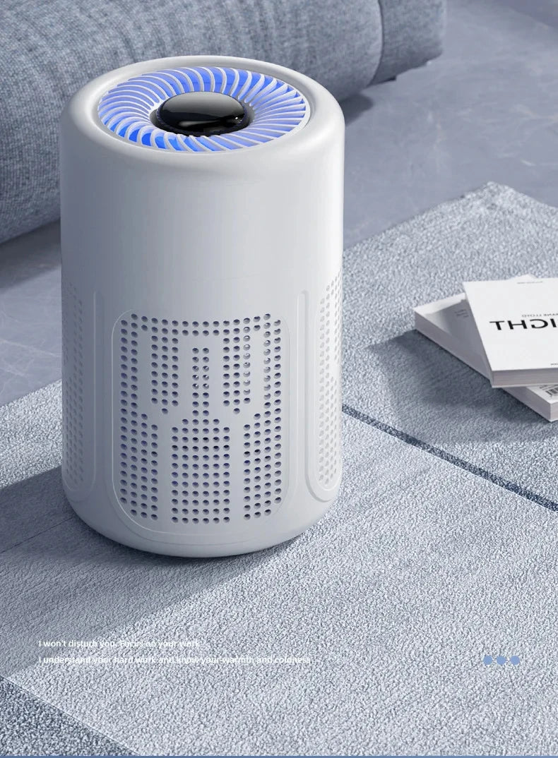 Negative Ion Mini Desktop Home USB Purifier Remove Smoke and Odor and Dust Particles HEPA Filter Efficient Purifying Air