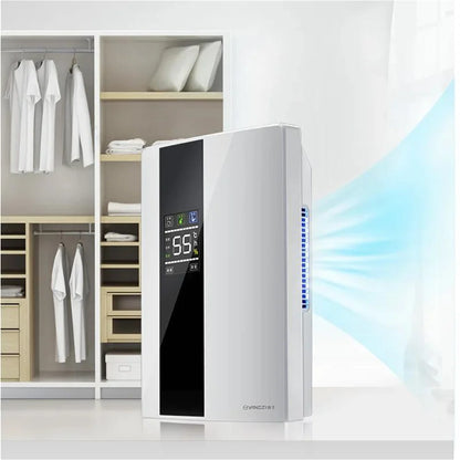 2 in 1 Dehumidifier and Air Purifier Moisture Absorber Household Mute Bedroom Basement Remote Control Timing External Water Pipe