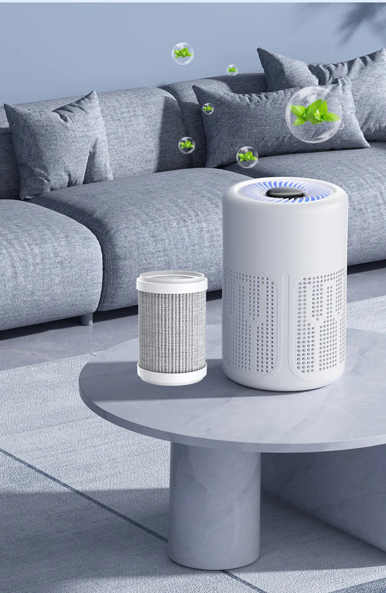 Negative Ion Mini Desktop Home USB Purifier Remove Smoke and Odor and Dust Particles HEPA Filter Efficient Purifying Air
