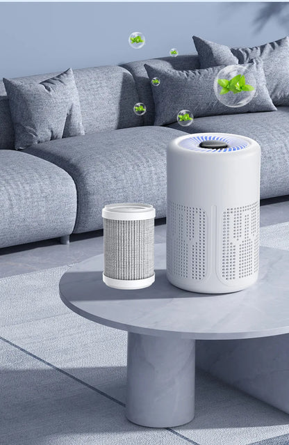 Negative Ion Mini Desktop Home USB Purifier Remove Smoke and Odor and Dust Particles HEPA Filter Efficient Purifying Air