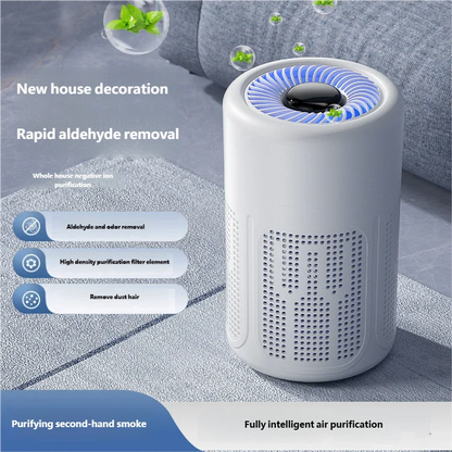 HOMEFISH USB Air Purifier Negative Ion Household Air Formaldehyde Removal Odor Filtration Indoor Odor Removal