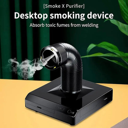Fume Extractor Smoking Instrument Dual-Purpose Purifier with LED Lamp Welding Fume Dust, Smoke Absorber, Purpose Purifiers