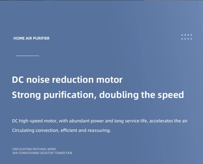 Negative Ion Mini Desktop Home USB Purifier Remove Smoke and Odor and Dust Particles HEPA Filter Efficient Purifying Air