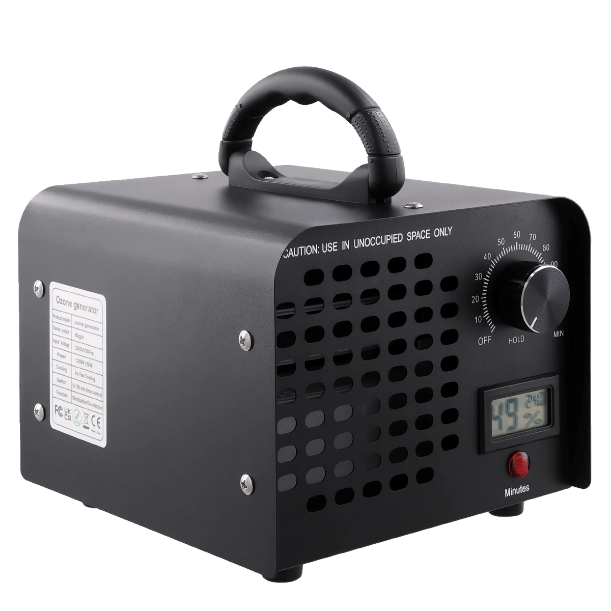 Podofo Ozone Generator 60000mg/h Ozone Machines for Home and Commercial Use Car Basement Offices Smoke and Pet Room Ozone Air Purifier with 120 Min Timer, up to 300 m², for Car, Garages, Home, Kitchen, Pets, Odours ﻿