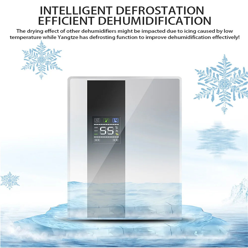 2 in 1 Dehumidifier and Air Purifier Moisture Absorber Household Mute Bedroom Basement Remote Control Timing External Water Pipe