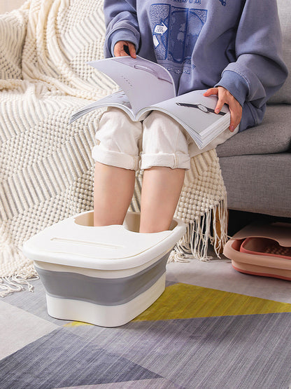 Foldable Footbath Massage Bucket Soaking Bucket Folding Basin Spa Foot Bath Bucket Household Sauna Bathtub Pedicure Bath Bathtub